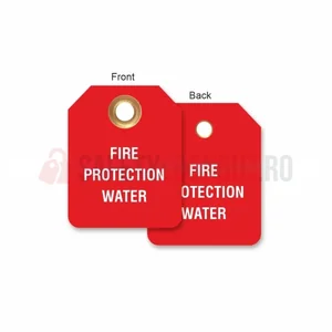 Etichetă micro LOTO cu 2 fețe — Fire Protection Water