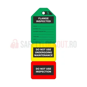 Etichete pentru flanșe în 3 etape — inspecție și mentenanță