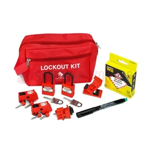 Kit LOTO pentru disjunctoare electrice, cu borsetă — 03