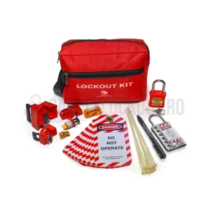 Kit LOTO de blocare pentru disjunctoare electrice — 12 piese