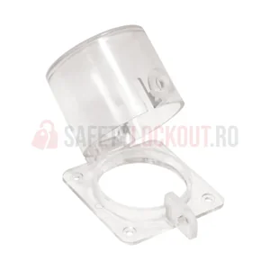 Dispozitiv de blocare pentru butoane panou electric, circular, tip balama, 55 mm