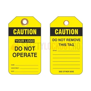 Etichete de blocare LOTO personalizate — Caution Do Not Operate