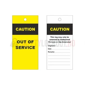 Etichetă de blocare LOTO personalizată — Caution out of Service