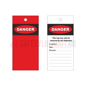 Etichete de blocare LOTO personalizate, Danger