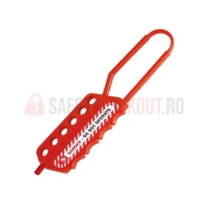 Hasp dielectric LOTO flexibil, 6 orificii, bridă 6 mm