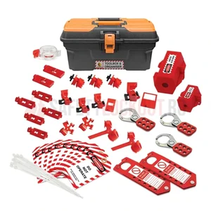 Kit LOTO electric cu dispozitive de blocare