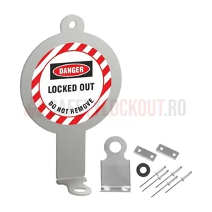 Kit dispozitiv de blocare pentru orificiul ușii panoului electric, inox