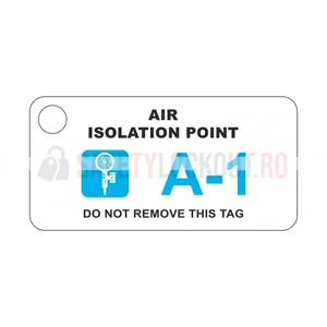 Etichetă LockPoint identificare sursă de energie – Punct izolare aer