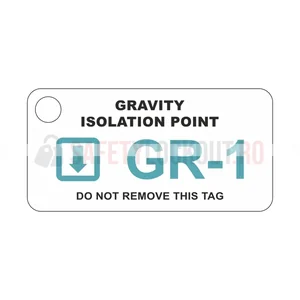 Etichetă LockPoint identificare sursă de energie – Punct de izolare gravitațională