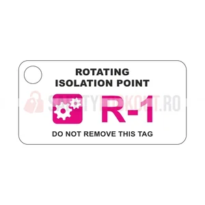 Etichetă LockPoint de identificare a sursei de energie – Punct de izolare rotativ