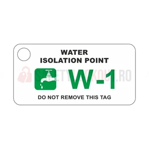 Etichetă LockPoint identificare sursă de energie – Punct izolare apă