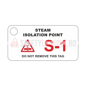 Etichetă LockPoint pentru identificarea sursei de energie – Punct de izolare abur