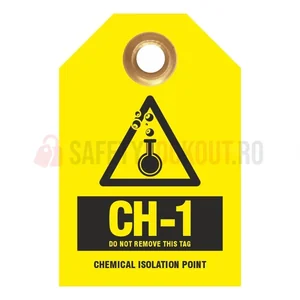 Etichetă standard de identificare a sursei de energie – Punct de izolare chimică