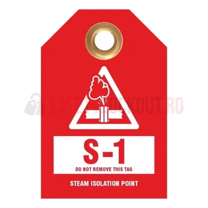 Etichetă standard de identificare a sursei de energie – Punct de izolare abur