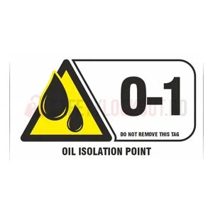 Etichetă autoadezivă Premier de identificare — Punct de izolare ulei