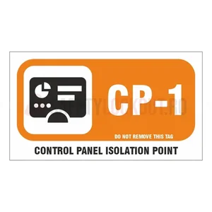 Etichetă autoadezivă de identificare sursă de energie – Panou de control