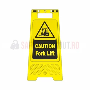 Panou de podea pentru siguranță, galben, Caution Fork Lift