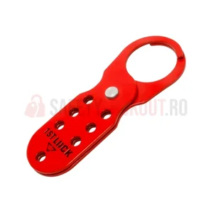 Hasp LOTO din oțel inoxidabil First Lock, roșu, 38 mm