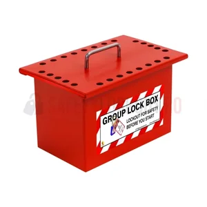 Cutie LOTO de Grup cu Capac Culisant - 26 Orificii