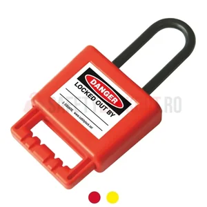 Hasp dielectric LOTO pentru grup, bridă 6 mm