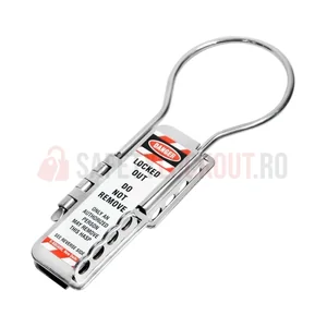 Hasp LOTO circular din oțel inoxidabil, 8 orificii, bridă 4 mm