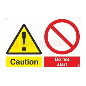 Indicator LOTO suspendat „Do not Start”, PVC 3 mm