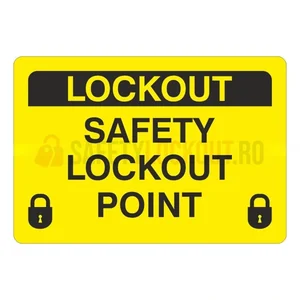 Etichete de marcare LOTO — Safety Lockout Point