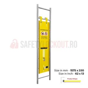 Dispozitiv de blocare din oțel pentru scară, standard, 1575 x 330 mm