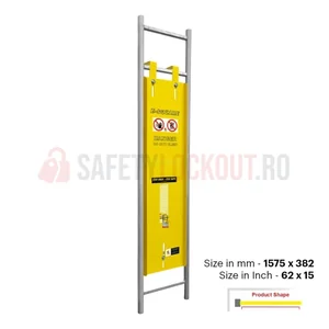 Dispozitiv de blocare din oțel pentru scară, Standard, 1575 x 382 mm