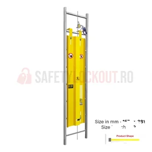 Dispozitiv de blocare din oțel pentru scară, cu cocoașă, 1575 x 382 mm