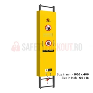 Dispozitiv de blocare din oțel pentru scară, montaj superior, 64″ x 16″