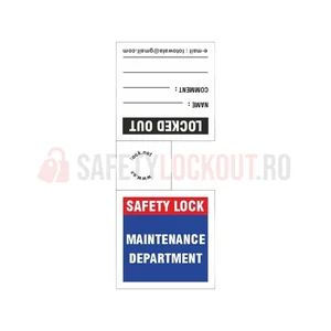 Etichete pentru lacăte LOTO — Departament Mentenanță