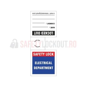 Etichete pentru lacăte LOTO — Departament Electric