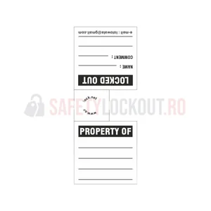 Etichete pentru lacăte LOTO, PVC 0,7 mm