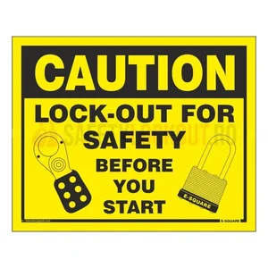 Indicator de siguranță LOTO — Lock out for Safety before you Start