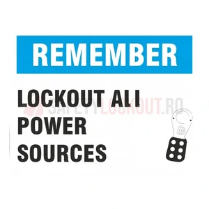 Indicator de siguranță LOTO — Blocarea tuturor surselor de energie