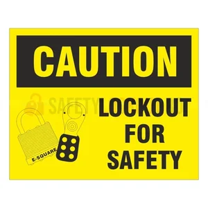Indicator de siguranță LOTO — Caution: Lockout for Safety