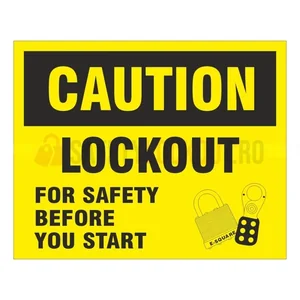 Indicator de siguranță LOTO — Lockout for Safety before you Start