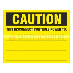 Indicator de siguranță LOTO — Deconectare alimentare comenzi