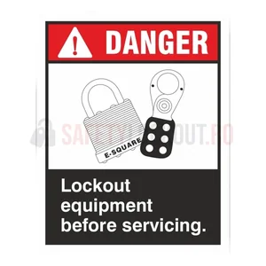 Indicator de siguranță LOTO — Lockout Equipment before Servicing