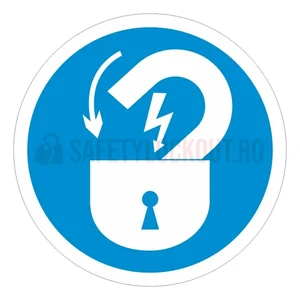 Indicatoare de siguranță LOTO — Izolare energetică