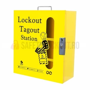 Stație Lockout Tagout metalică, 610 x 559 x 254 mm