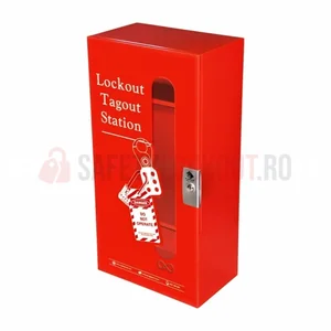 Stație Lockout Tagout metalică, 762 x 381 x 229 mm