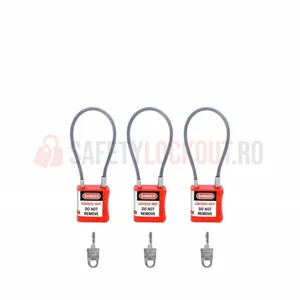 Lacăt LOTO cu cablu mini 20 cm
