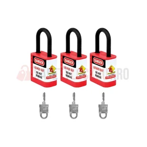 Lacăt LOTO mini dielectric cu bridă din nailon 30 mm