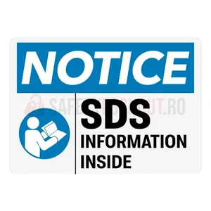 Indicator de atenționare OSHA pentru perete — Informații SDS