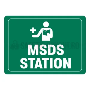 Indicator de perete MSDS / SDS, dreptunghiular