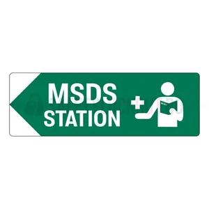 Indicator de perete MSDS/SDS cu săgeată înapoi