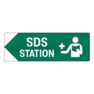 Indicator de perete MSDS / SDS cu săgeată înapoi