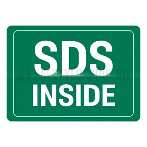 Indicator de perete MSDS / SDS — SDS Inside, verde